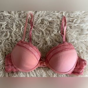 Calvin Klein Rose Pink Lacey Bra, 34C